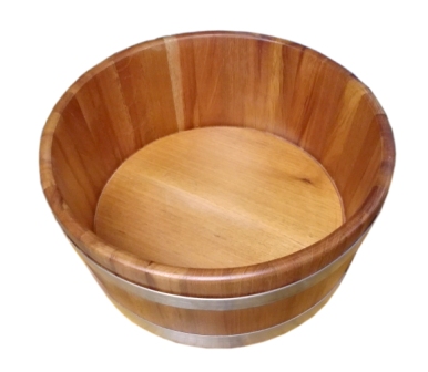 Foto 1 - Tina de Madeira para Escalda - Pés Modelo 2