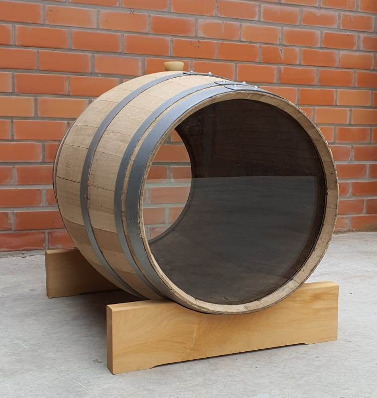 Foto 1 - Barril Tradicional - 225 Litros - Carvalho Francês Com Tampo de Vidro